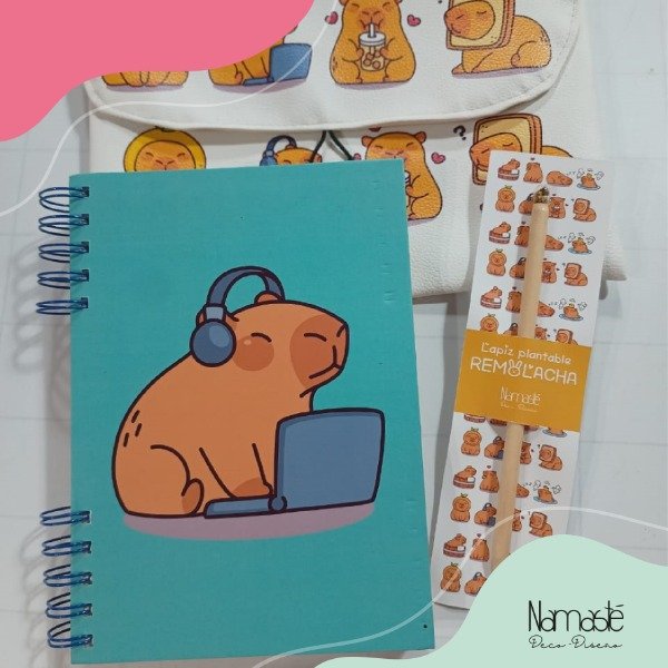 Producto - Guardacuaderno Capibara mod.2
