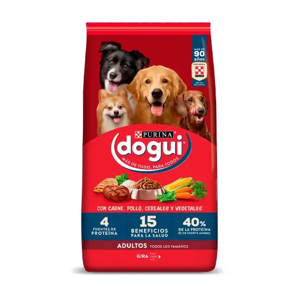 Producto - DOGUI ADULTOS CON CARNE, POLLO Y CEREALES 21 KG