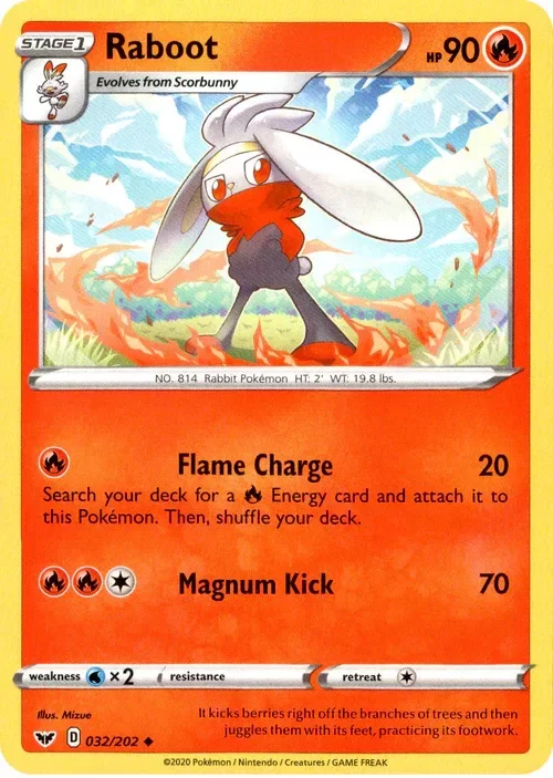 Producto - Raboot - 32/202 - Sword and Shield