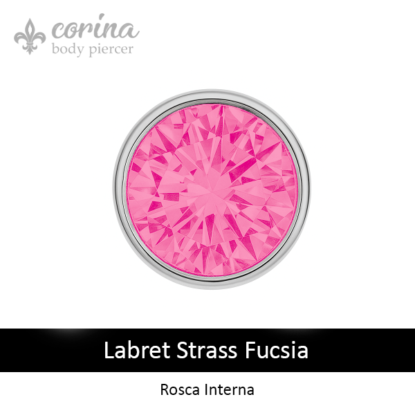 Producto - Labret Strass Fucsia