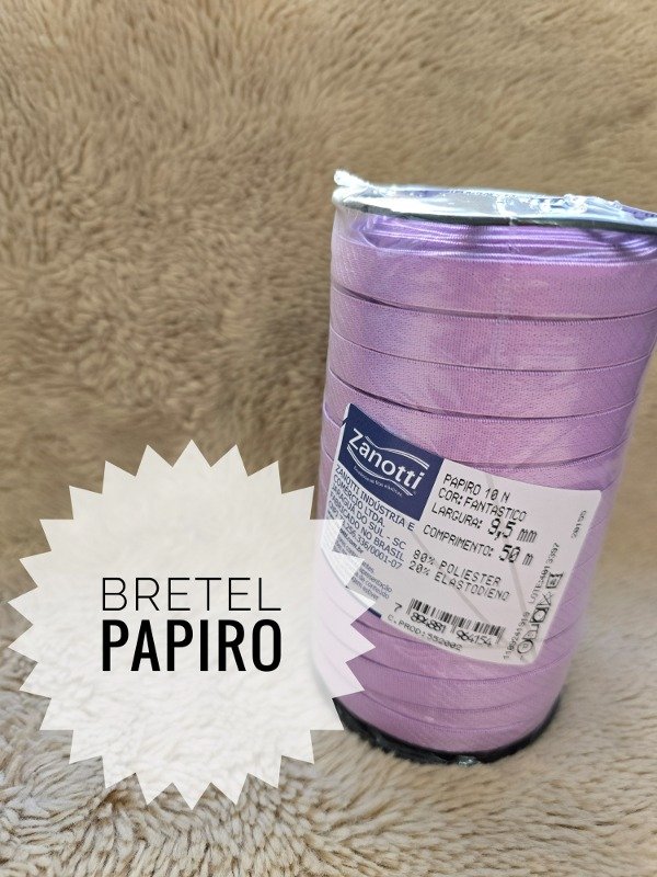 Producto - Bretel 10 mm "Papiro"FANTASTICO (lila) rollo 50 m