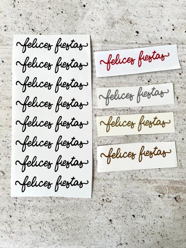 Producto - ADHESIVO VINILICO FELICES FIESTAS
