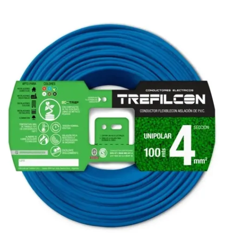 Producto - CABLE UNIPOLAR 4MM CELESTE TREFILCON