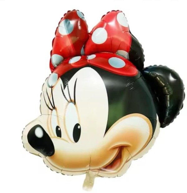 Producto - GLOBO CABEZA DE MINNIE 65 CM APROX ( MOÑO ROSA O ROJO )