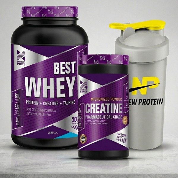 Producto - Creatina Xtrenght 250 Gr + Best Whey Xtrenght x 907g