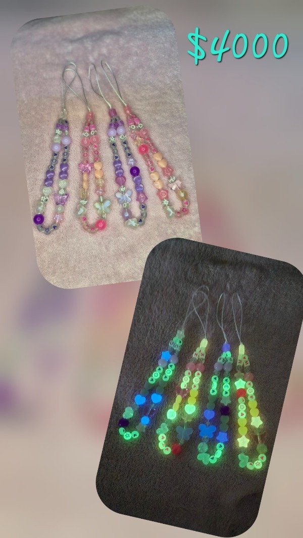 Producto - Phone Straps Brillan en la oscuridad