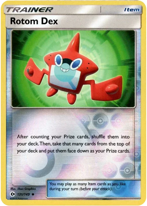 Producto - Rotom Dex - 131/149 - Sun and Moon - Reverse Holo