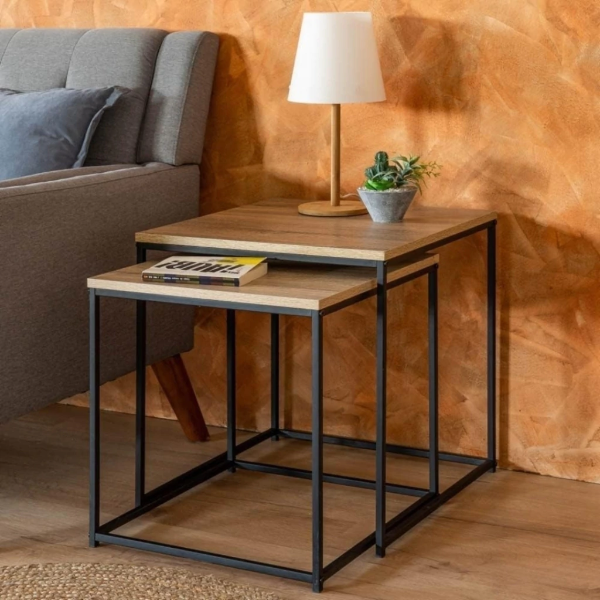 Producto - Set x 2 mesas arrime cuadradas