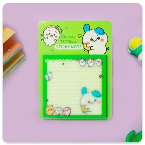 Producto - NOTAS TRANSPARENTES CHIIKAWA (VERDE)