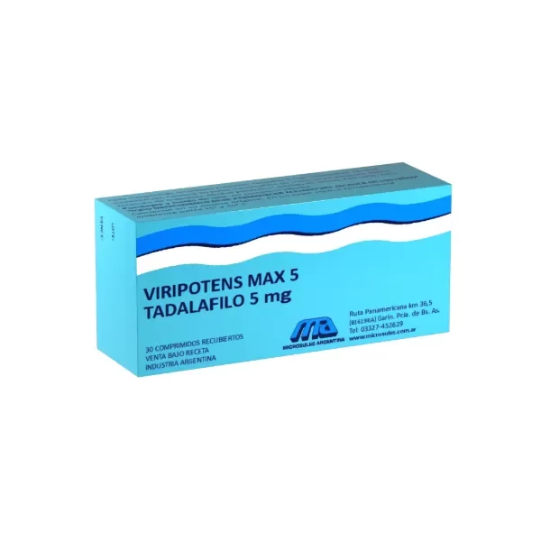 Producto - VIRIPOTENS MAX 5MG X 15COMP