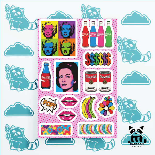 Producto - Plancha de Stickers Pop Art