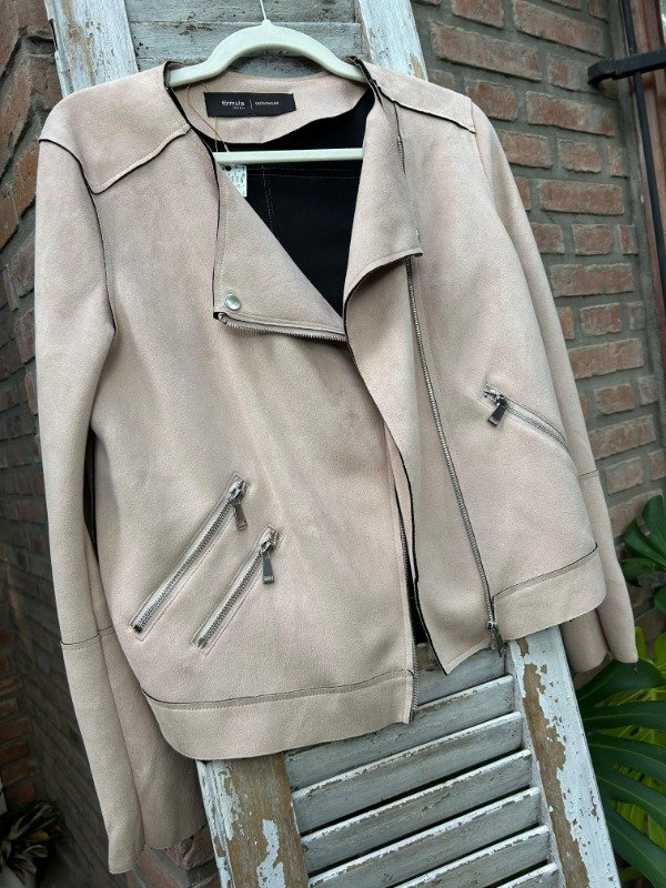 Producto - CHAQUETA GAMUZADA-ROSA NUDE