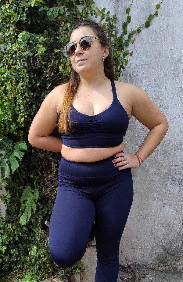 Producto - Corpiño Frunce Azul Marino