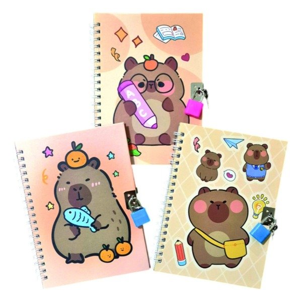Producto - Cuaderno Capibara MD c/candado