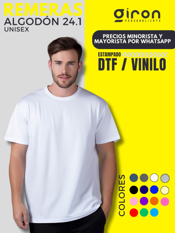 Producto - REMERA 24.1 ALGODON UNISEX