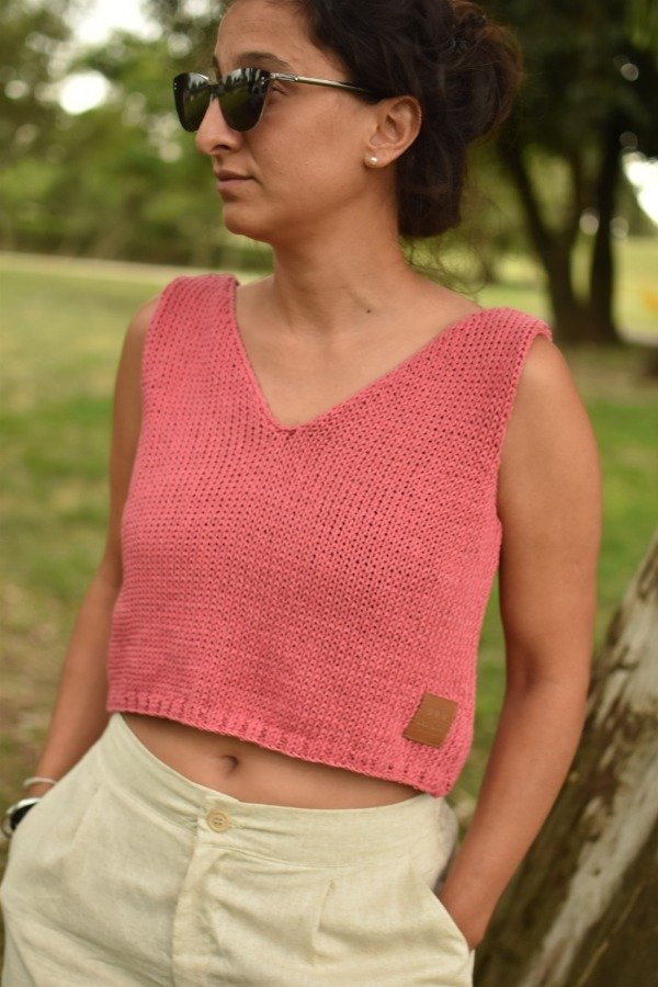 Producto - Top Paz - Rosa Oscuro