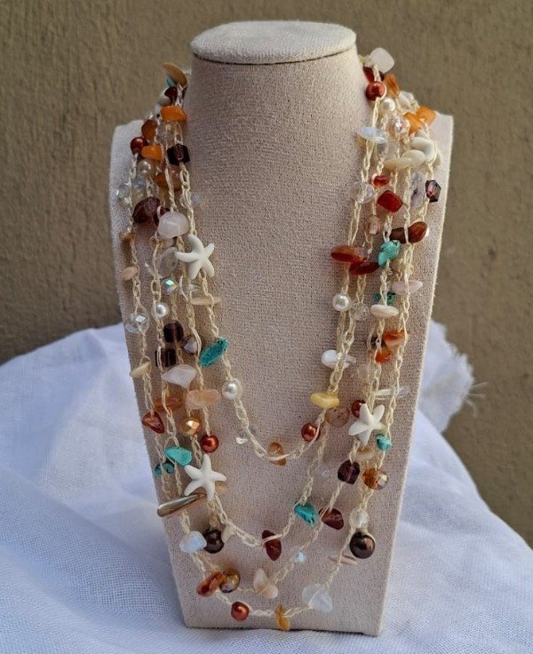 Producto - Collar mil vueltas tierra