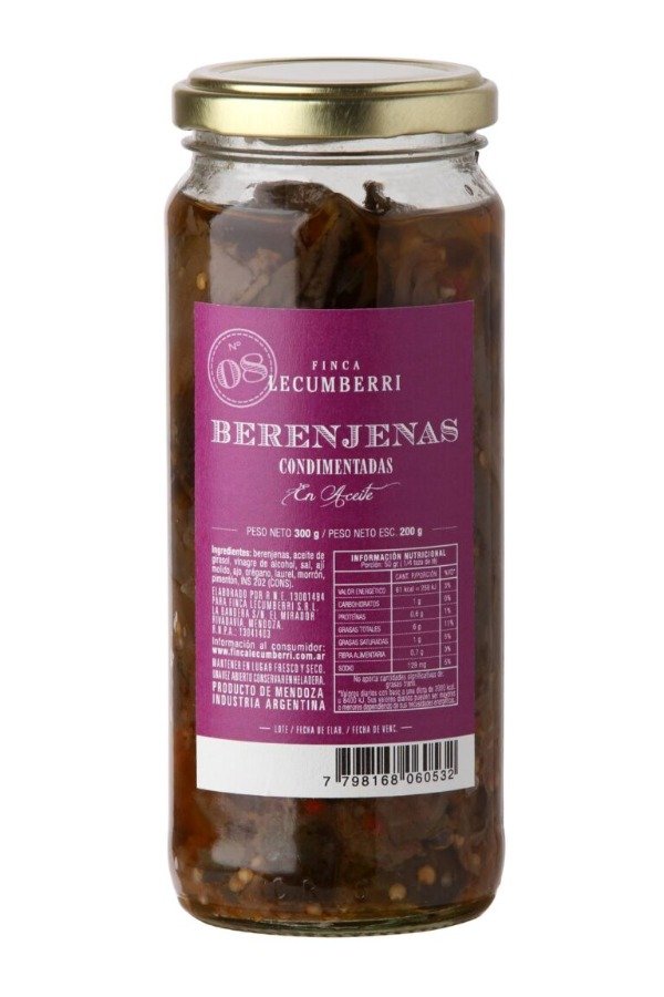 Producto - BERENJENAS CONDIMENTADAS x 300gr