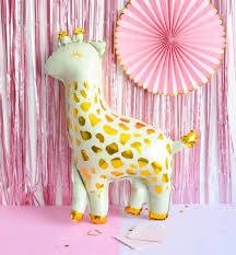 Producto - Globo metalizado jirafa pastel