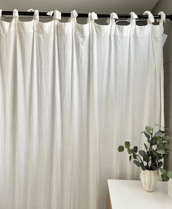 Producto - Cortina de baño gasa tusor 2x2 mt