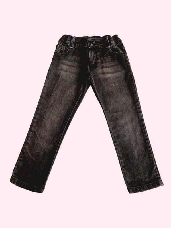 Producto - Jean negro jaspeado Owoko 3 años