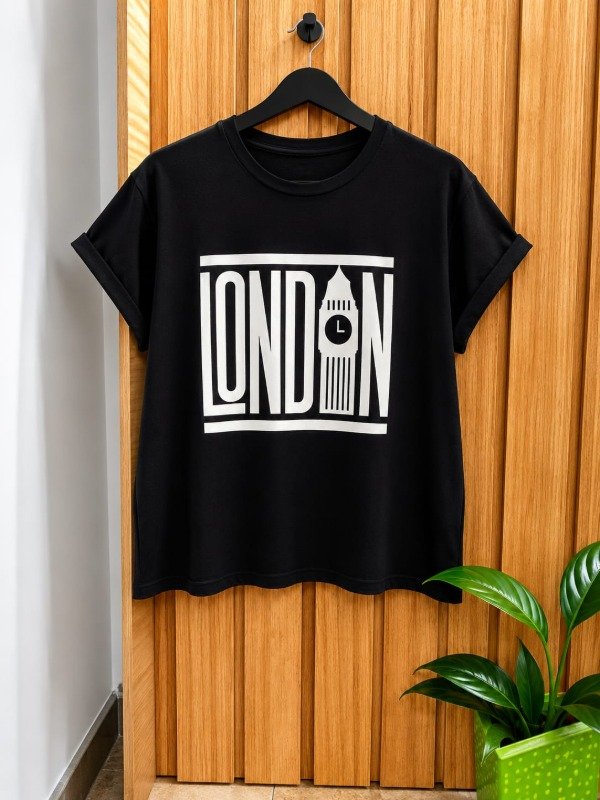 Producto - Remera manga rebatible estampa London - 2
