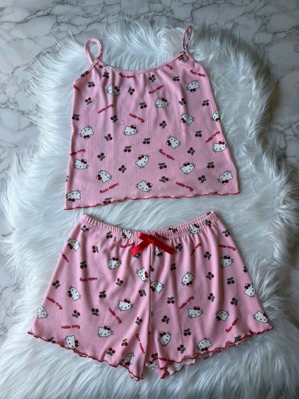 Producto - Pijama de morley PREMIUM short + top - Kitty