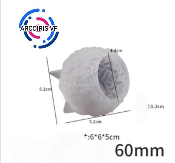 Producto - Molde esfera de rosas mediana 60mm