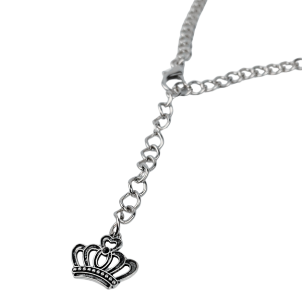 Producto - Caderin Dije Corona Plateado