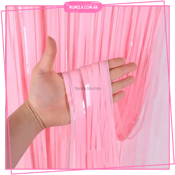 Producto - Cortina rosa pastel 2mtx1mt
