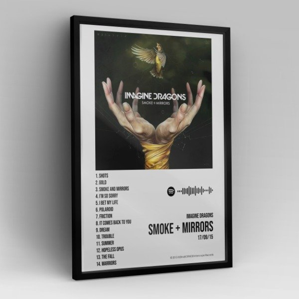 Producto - Cuadro Álbum Imagine Dragons Smoke + Mirrors