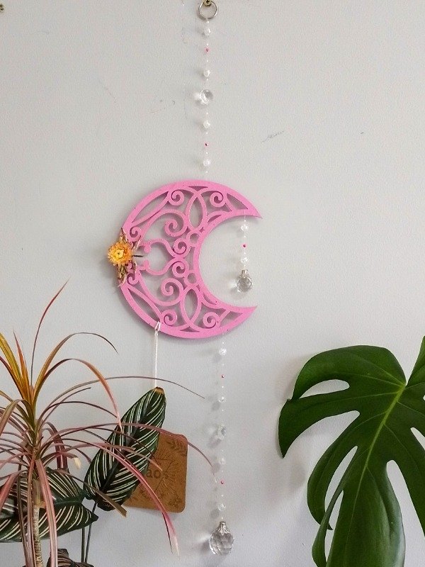 Producto - Colgante primaveral Lunar Rosa