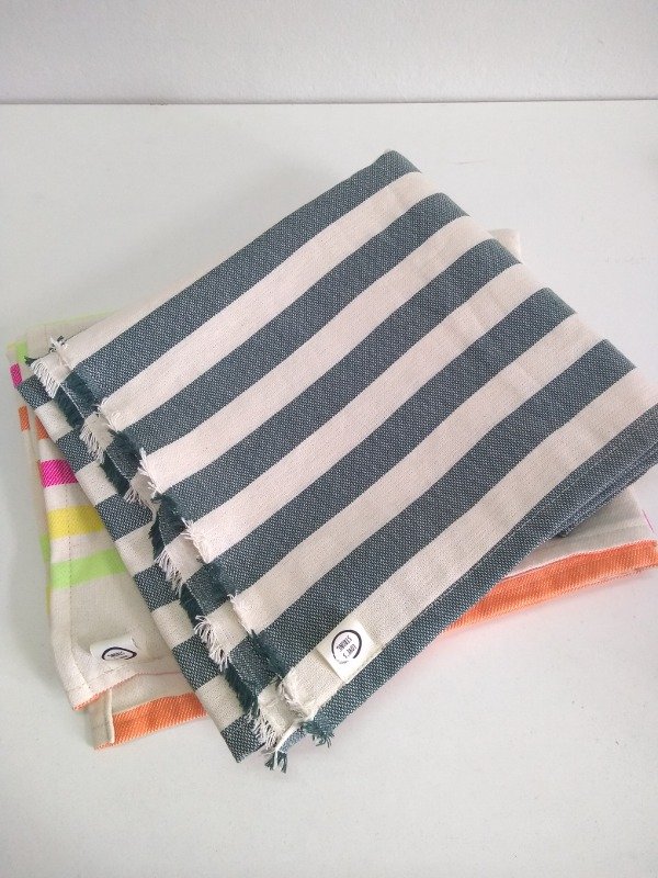 Producto - Lona matera rayas verde