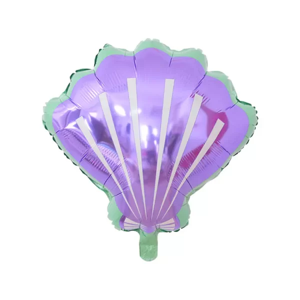 Producto - Mini siluetas metalizadas 14" (36cm) x5un OSTRA LILA
