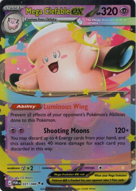Producto - Mega Clefable ex (031/088) [Mega Evolution: Perfect Order]