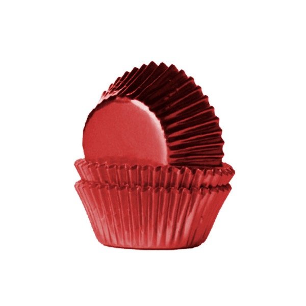 Producto - Pirotin Metalizado Cupcake numero 11 Rojo x60