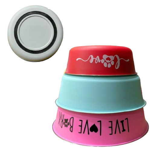 Producto - Cuenco Antideslizante Acero color