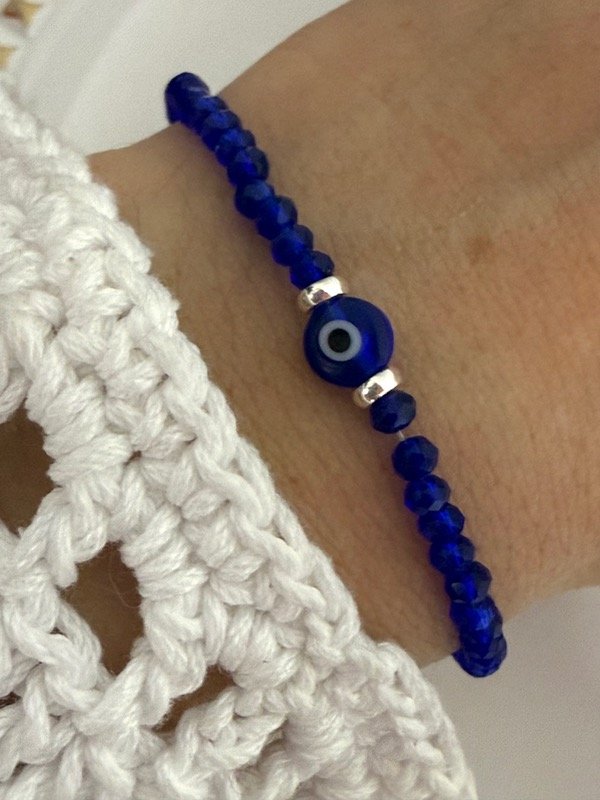 Producto - PB1081 Pulsera ojito y cristal de roca