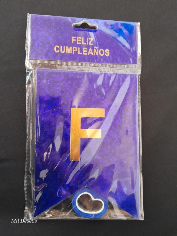 Producto - Banderín azul holográfico