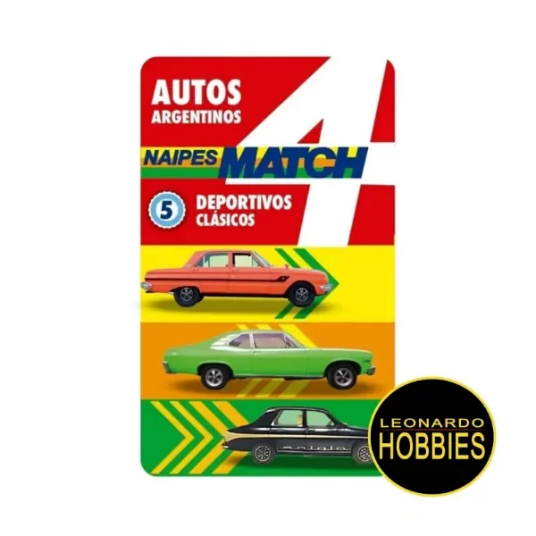 Producto - Cartas Retro Autos Argentinos - Deportivos Clásicos Match 4 Original