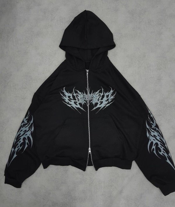 Producto - CAMPERA BOXY DOBLE ZIP TRIBAL