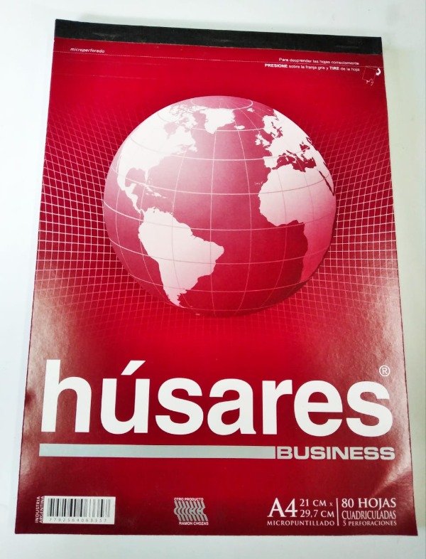 Producto - BLOCK A4 HÚSARES X 80 HOJAS