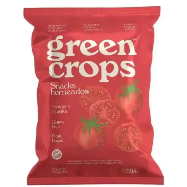 Producto - Snacks tomate y paprika 45G GREEN CROPS