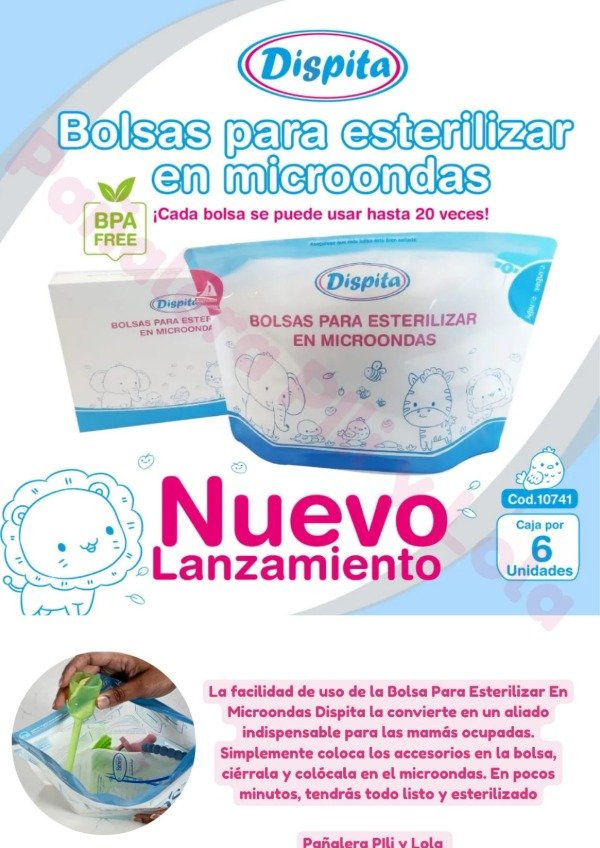 Producto - Bolsas para esterilizar Dispita (Contiene 6 unidades )