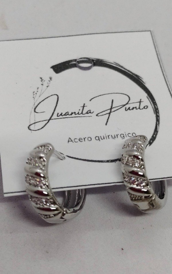 Producto - Aros  bombeada con strass