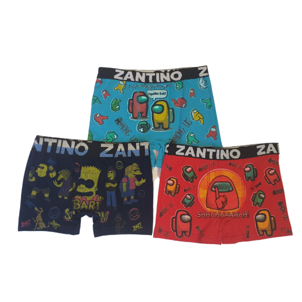 Producto - Boxer zantino premium estampado para nene. Por docena.