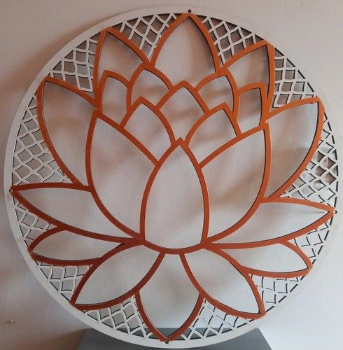 Producto - Cuadro Mandala Luz Led Madera Fibrofacil - 2