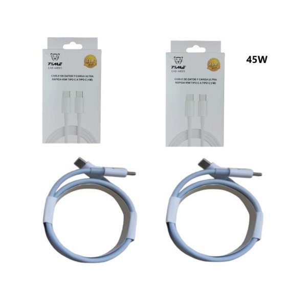 Producto - CABLE TIME TIPO C A TIPO C 1M 45W