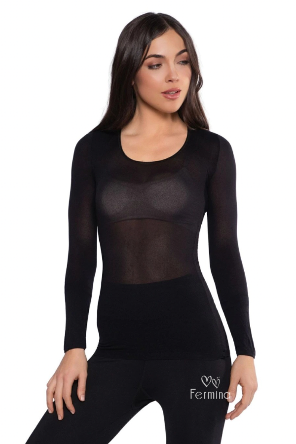 Producto - CAMISETA DE MUSELINA NEGRA - ART. 5150 (Talle unico)
