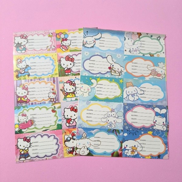 Producto - Plancha de etiquetas Sanrio